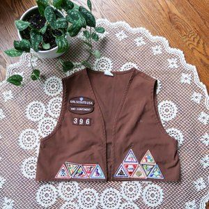 Vintage Girl Scouts USA Brownies Vest